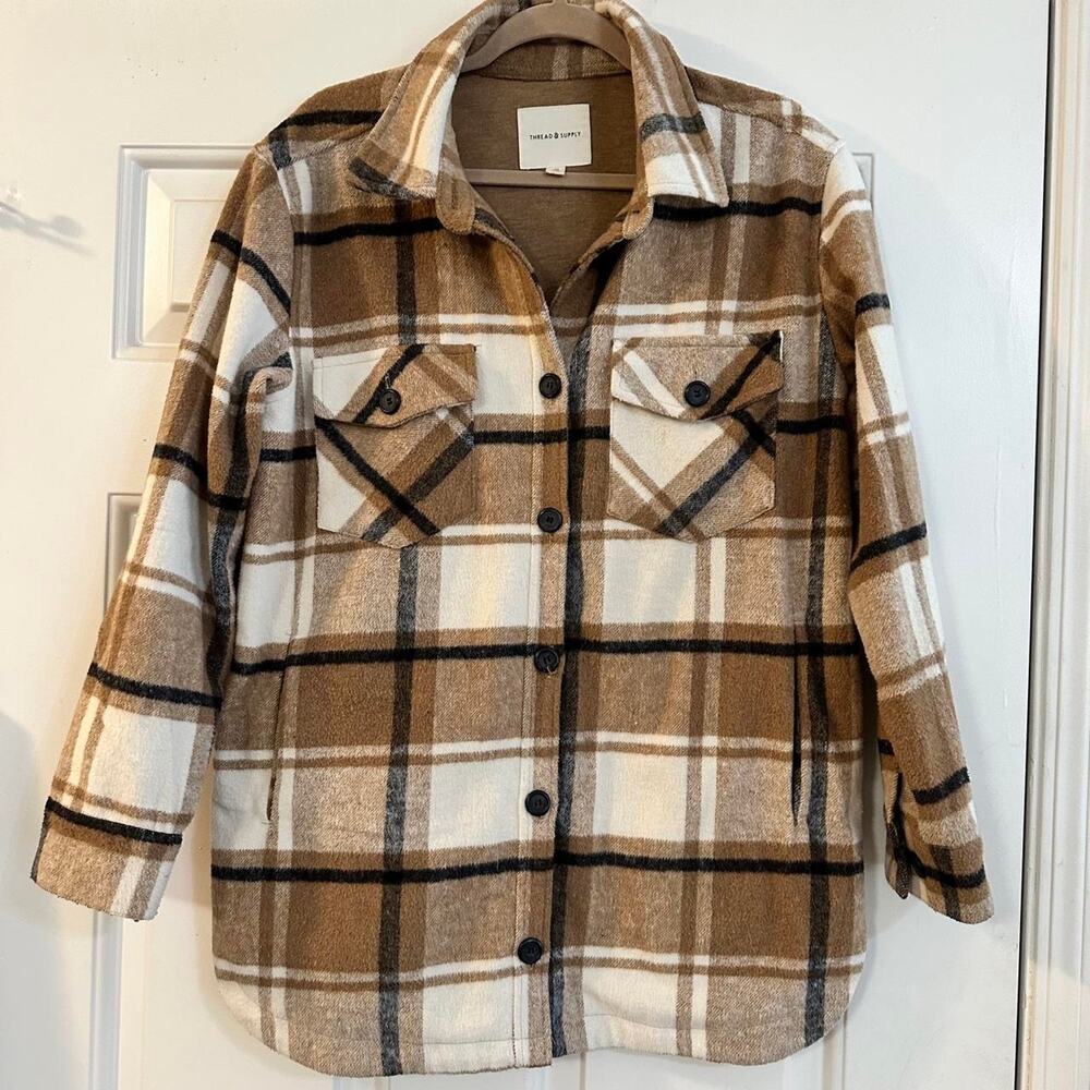 Thread & Supply lined flannel shacket